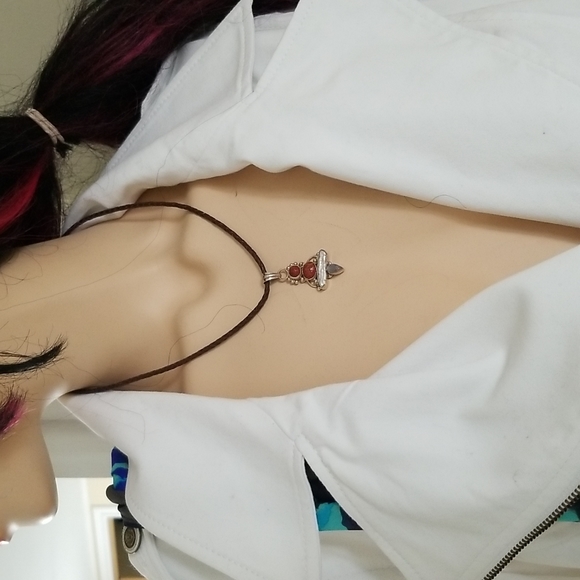 Pendant Semi Precious stones with pearl - Picture 6 of 6